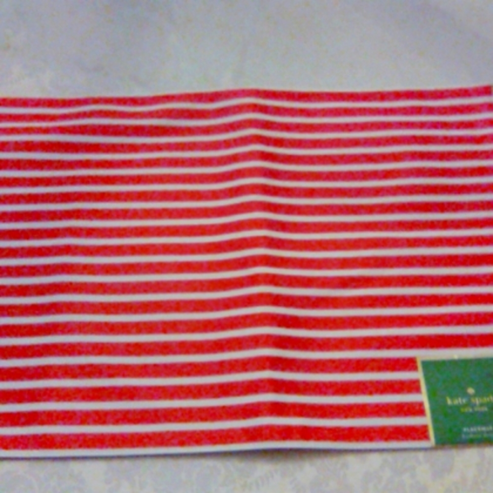 New Kate Spade NY Pink/White Placemat